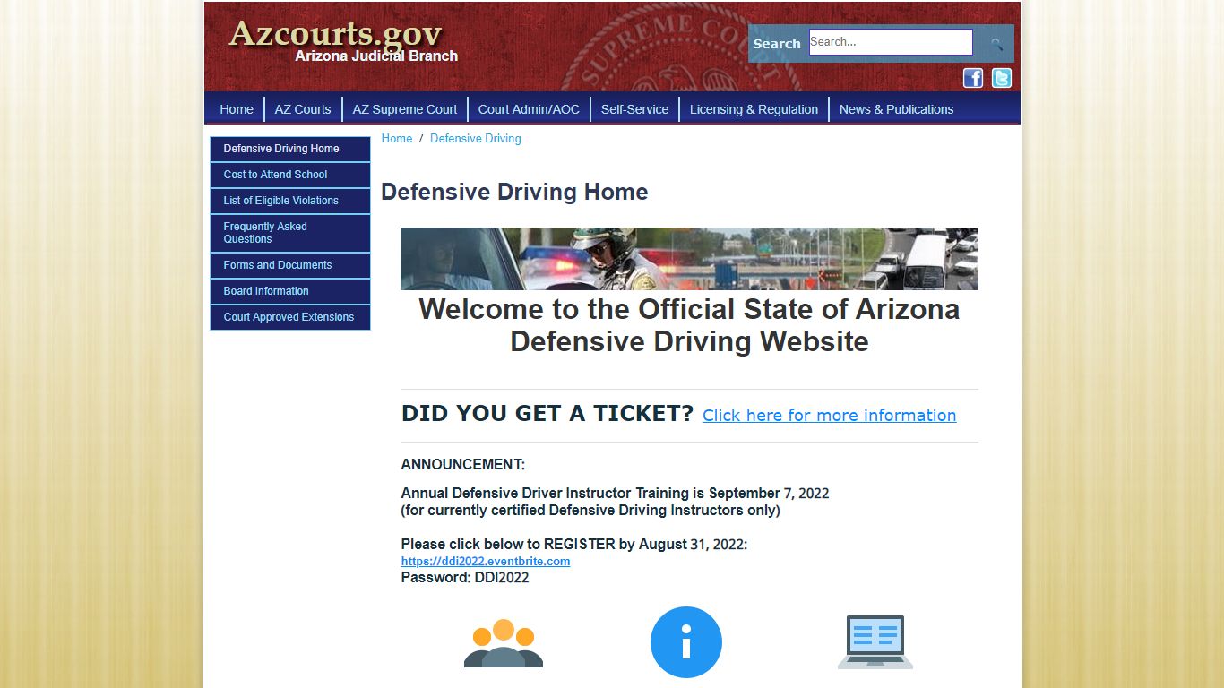 Defensive Driving > Defensive Driving Home